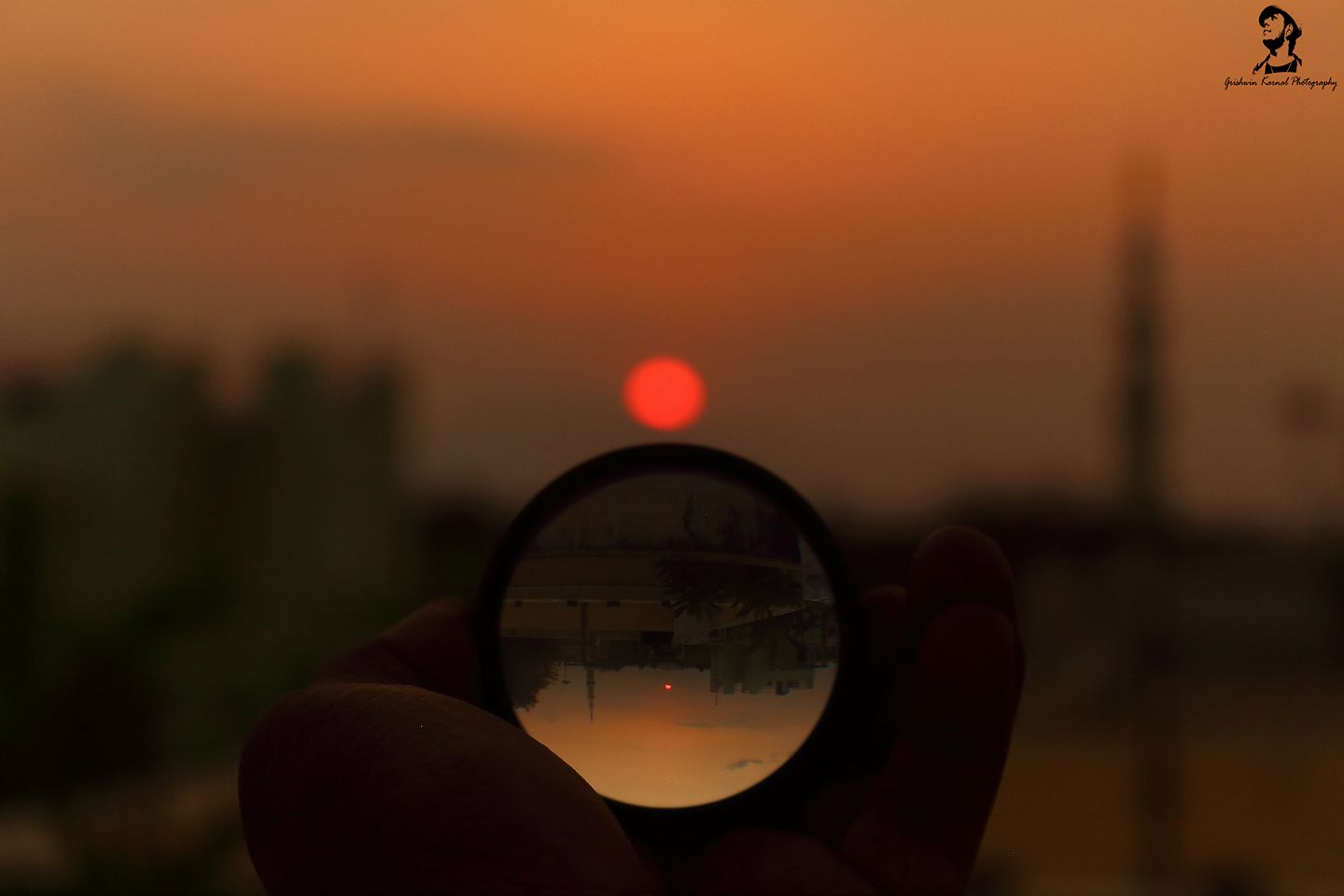 sunset via Macro Filter